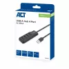 ACT AC6320 interface hub USB 3.2 Gen 1 (3.1 Gen 1) Type-A 5000 Mbit/s Black