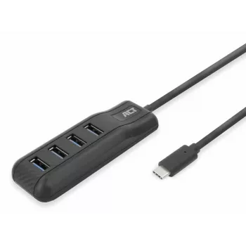 ACT AC6420 interface hub USB 3.2 Gen 1 (3.1 Gen 1) Type-C 5000 Mbit/s Black