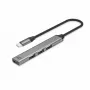 USB Hub ACT AC6425 Type-C 5000 Mbit/s Aluminium Grey