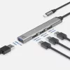 USB Hub ACT AC6425 Type-C 5000 Mbit/s Aluminium Grey