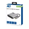 ACT USB-C multiport adapter for 1 HDMI monitor, 1x USB-A, PD pass-through
