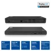 ACT USB-C Docking Station 4K, for 2 or 3 HDMI/DisplayPort monitors, DisplayLink