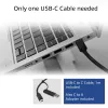 ACT USB-C Docking Station 4K, for 2 or 3 HDMI/DisplayPort monitors, DisplayLink