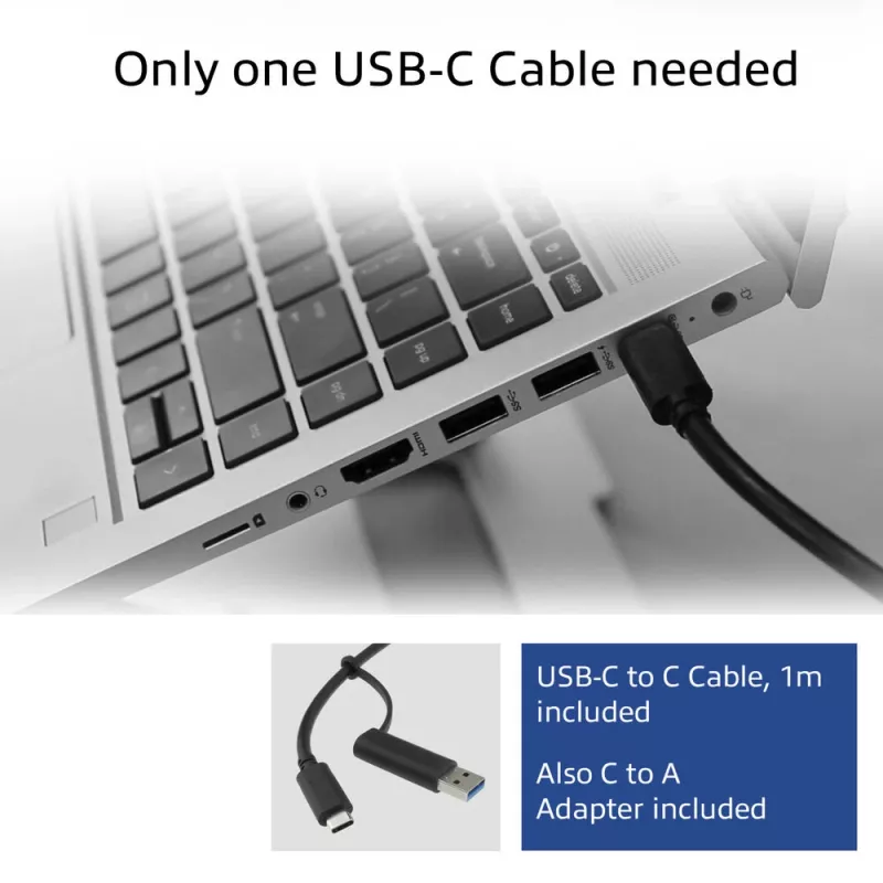 ACT USB-C Docking Station 4K, for 2 or 3 HDMI/DisplayPort monitors, DisplayLink