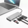 ACT USB-C hub 3.0, 3x USB-A, card reader, PD pass-through
