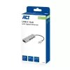 USB-C Hub ACT AC7055 3x USB-A Gigabit Ethernet