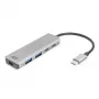 ACT AC7072 USB 3.2 Gen 1 Type-C Hub 5000 Mbit/s Black Grey