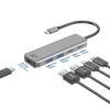 ACT AC7072 USB 3.2 Gen 1 Type-C Hub 5000 Mbit/s Black Grey
