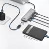 ACT AC7072 USB 3.2 Gen 1 Type-C Hub 5000 Mbit/s Black Grey