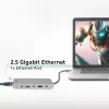 ACT USB-C 4K / 8K 30Hz docking station for 1 HDMI monitor, 2.5 Gigabit ethernet, USB-C 10Gbps, USB-A 10Gbps, 3.5mm audio, PD pass-through