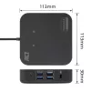 ACT Universal USB-C Docking Station 4K, for 2 HDMI/DisplayPort monitors, DisplayLink, compact design