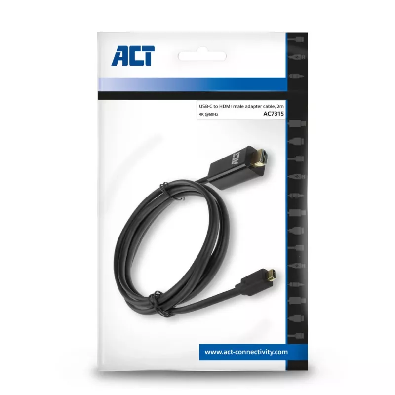 USB-C to HDMI cable ACT AC7315 2 meters