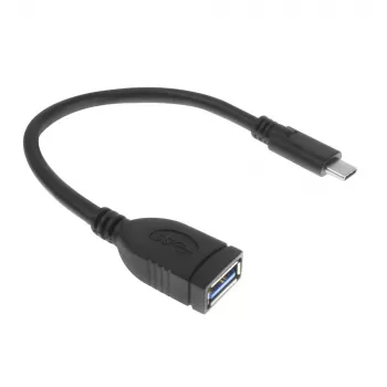 ACT USB 3.0 cable OTG USB-C male to USB-A female 0.2m 5 Gbit/s