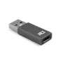 USB-A to USB-C adapter ACT AC7375 Grey
