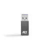 USB-A to USB-C adapter ACT AC7375 Grey