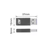 USB-A to USB-C adapter ACT AC7375 Grey