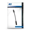 Audio Cable ACT AC7380 0.11m 3.5mm Female USB Type-C Male Black