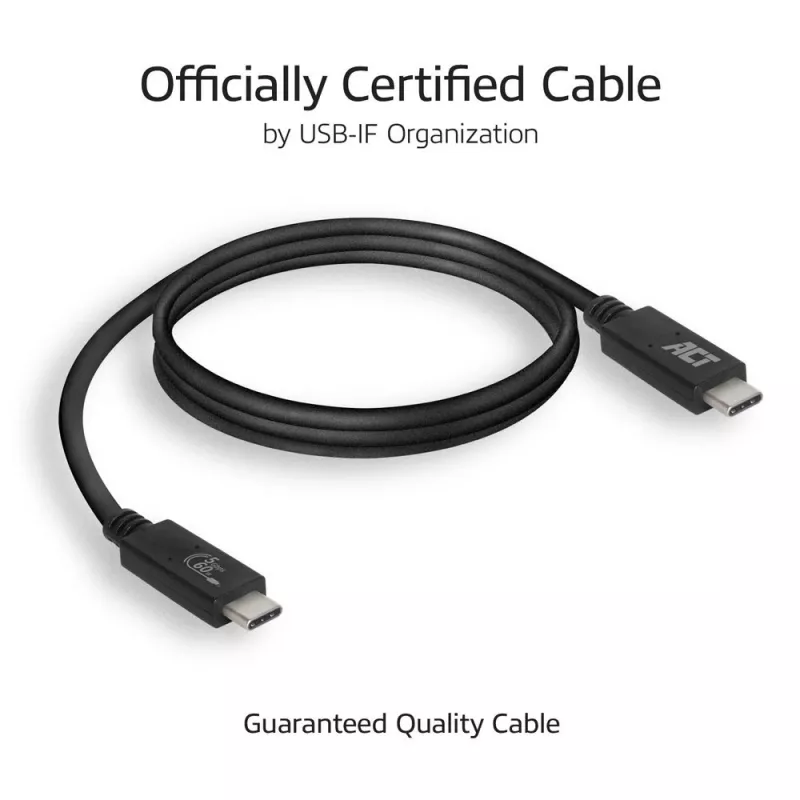 ACT USB 3.0 cable USB-C USB-IF certified 2 meters 5 Gbit/s