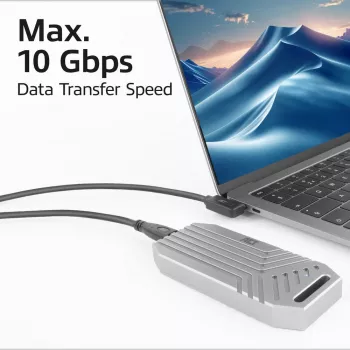 ACT USB 3.0 angled cable USB-C 1 meter 5 Gbit/s black