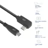 ACT USB 3.0 angled cable USB-C 1 meter 5 Gbit/s black
