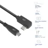 ACT USB 3.0 angled cable USB-C 2 meters 5 Gbit/s Black