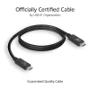 ACT USB4® 40Gbps 240W USB Type-C® Cable, USB-IF certified 0.8 meters