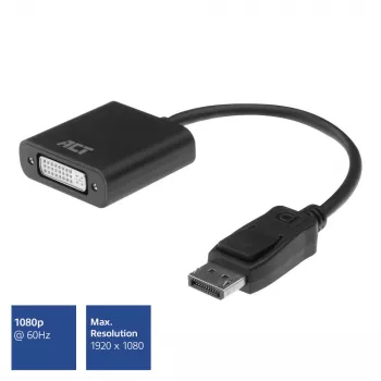 ACT DisplayPort male to DVI female adapter 0.15m AC7510