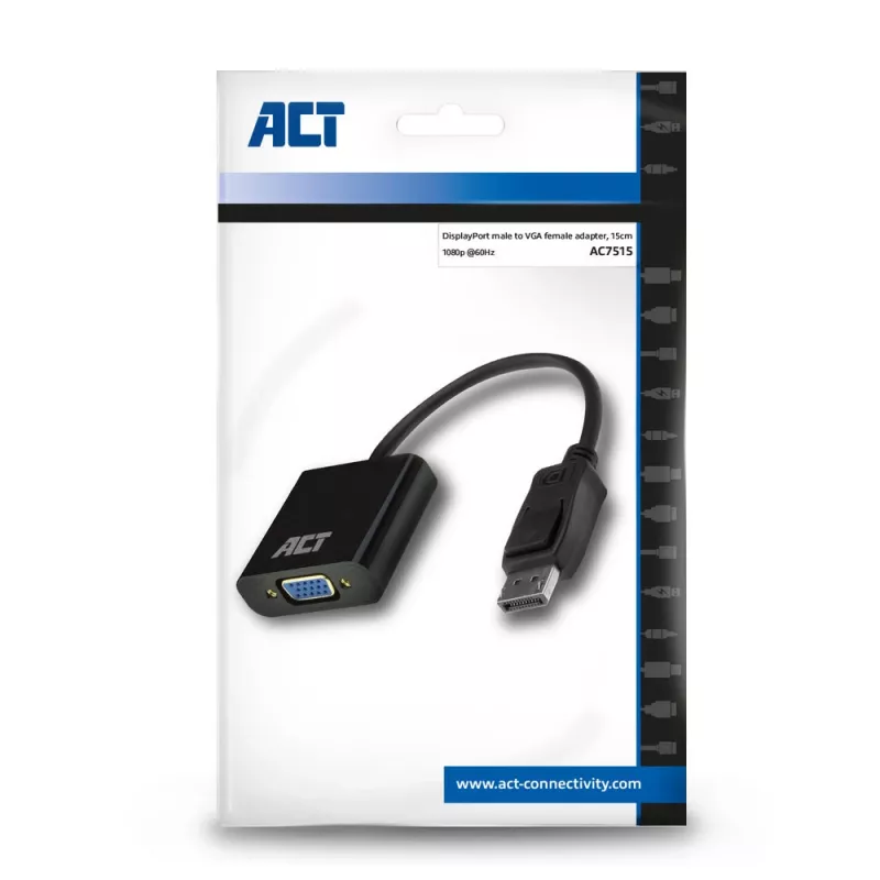 DisplayPort to VGA adapter ACT AC7515