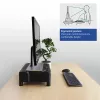 ACT Monitor stand extra wide AC8215 adjustable height two drawers