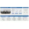 ACT Dual monitor arm Clamp/Bolt-through 16 kg 10-32 inch