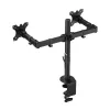 ACT Dual monitor arm Clamp/Bolt-through 16 kg 10-32 inch