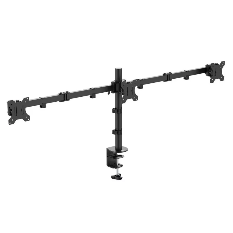 ACT Triple monitor arm Clamp/Bolt-through 30 kg 13-27 inch