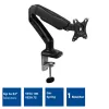 ACT Gas spring monitor arm office Black AC8311 Clamp/Bolt-through 9 kg