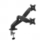 ACT Gas spring dual monitor arm office Clamp/Bolt-through 18 kg