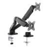 ACT Gas spring dual monitor arm office Clamp/Bolt-through 18 kg
