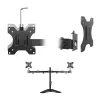 ACT Free standing dual monitor arm AC8320 Max weight 16 kg Min screen 33 cm Max screen 81.3 cm
