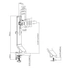 ACT Single monitor arm office quick height adjustment Clamp/Bolt-through 8 kg