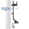 ACT Single monitor arm office quick height adjustment Clamp/Bolt-through 8 kg