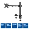 ACT Single monitor arm office solid pro Clamp/Bolt-through 12 kg 10-32 inch