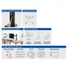 ACT Single monitor arm office solid pro Clamp/Bolt-through 12 kg 10-32 inch