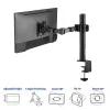 ACT Single monitor arm office solid pro Clamp/Bolt-through 12 kg 10-32 inch
