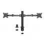 ACT Dual monitor arm office solid pro Clamp/Bolt-through 12 kg 10-32 inch