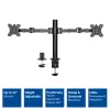 ACT Dual monitor arm office solid pro Clamp/Bolt-through 12 kg 10-32 inch