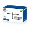 ACT Dual monitor arm office solid pro Clamp/Bolt-through 12 kg 10-32 inch