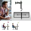ACT Dual monitor arm office solid pro Clamp/Bolt-through 12 kg 10-32 inch