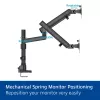 ACT Monitor arm 35 inch office solid pro, mechanical spring, 2 monitors