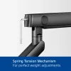 ACT Monitor arm 35 inch office solid pro, mechanical spring, 2 monitors