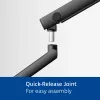 ACT Monitor arm 35 inch office solid pro, mechanical spring, 2 monitors