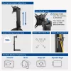 ACT Free standing gas spring monitor arm office 7 kg capacity 10 to 32 inch