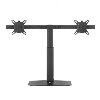 ACT Monitor arm 27 inch office, free standing with gas spring, crossbar, 2 monitors